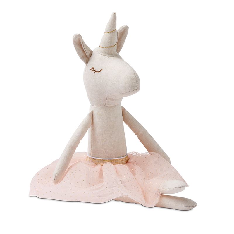 Phoebe Unicorn Linen Soft Toy