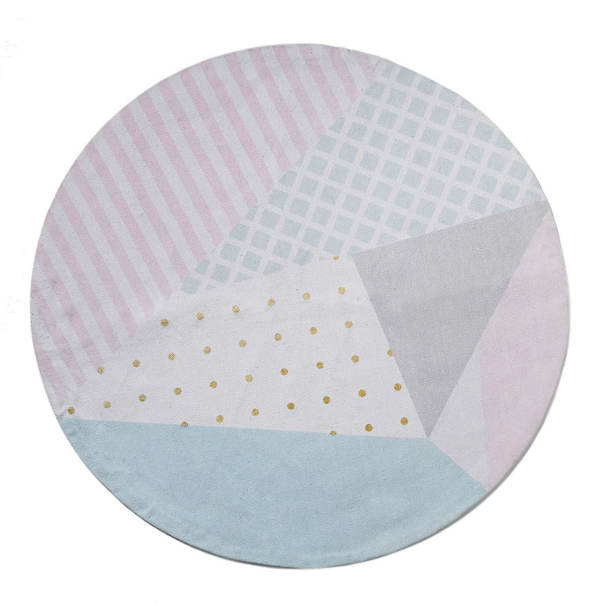 Adairs Kids - Printed Splice Round Floor Rug | Adairs
