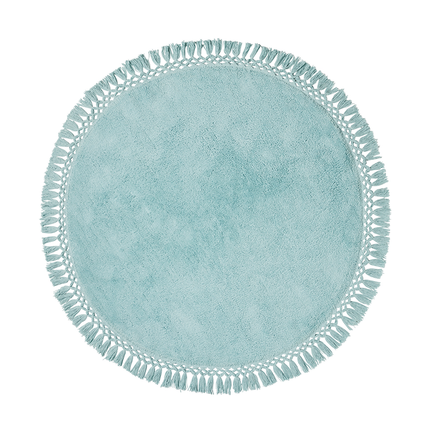 Adairs Kids Tassel Rug Sage Adairs