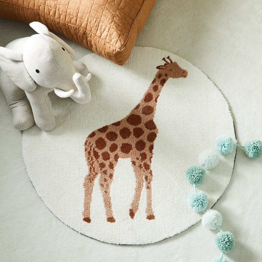 Adairs Kids Novelty Giraffe Rug Adairs