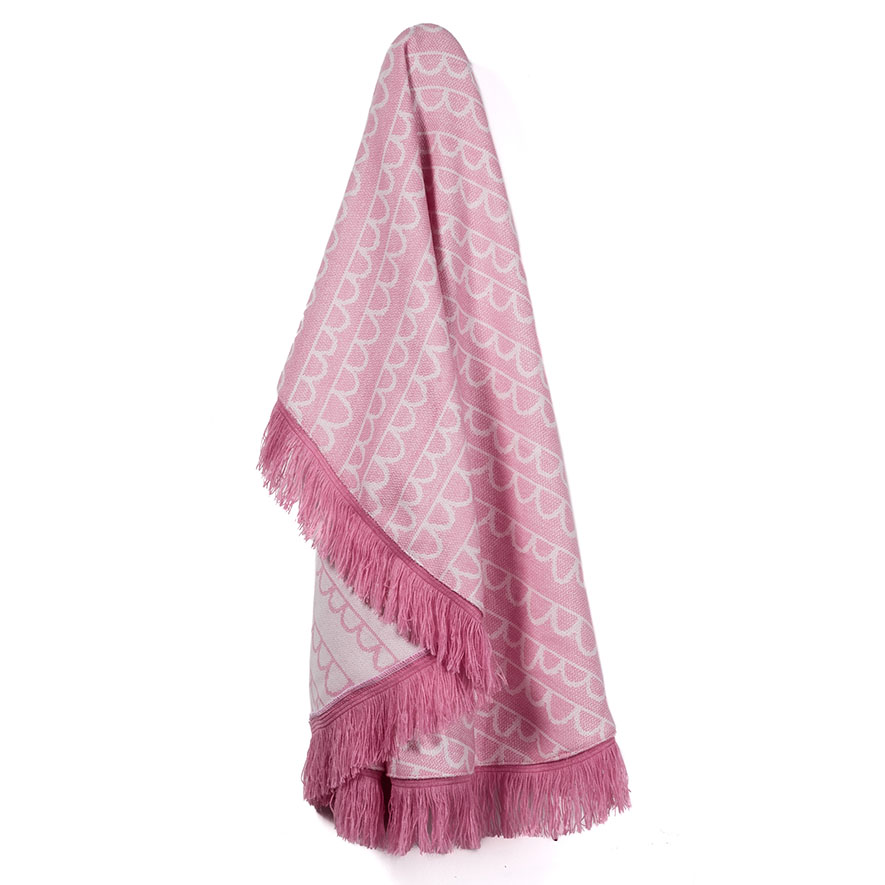 Adairs Kids Randall Pink Half Moons Round Throw Adairs