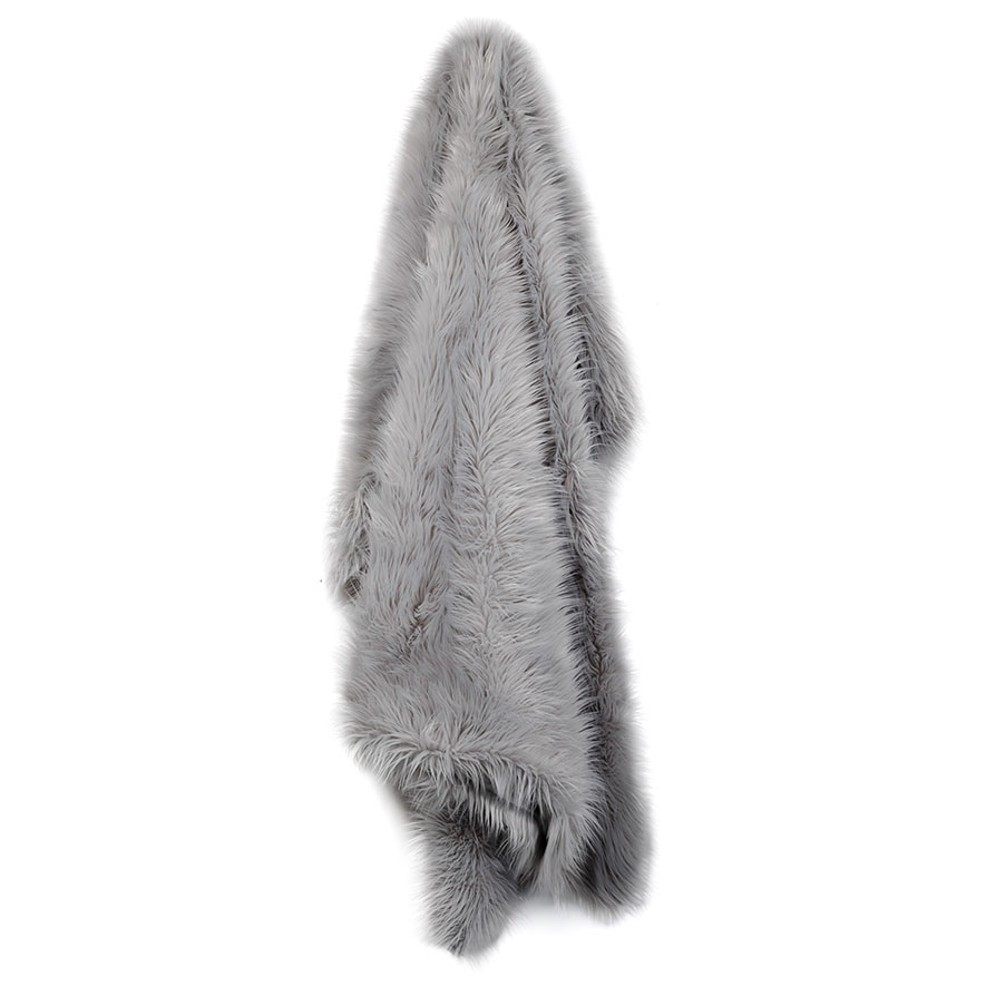 Whistler Faux Fur Pale Grey Throw - Home & Gifts - Throws - Adairs Kids ...