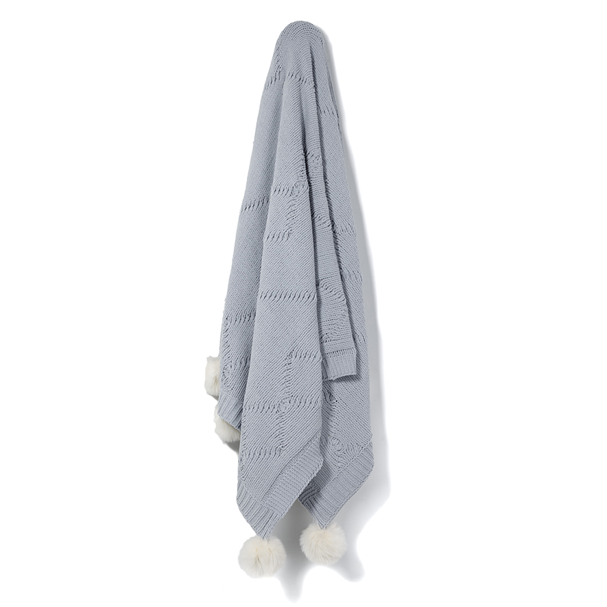 Adairs Kids Luella Throw Grey Adairs