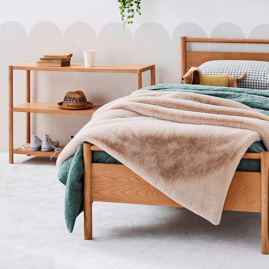 Adairs faux fur 2025 throw