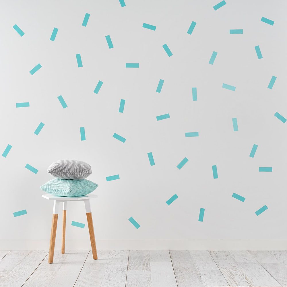 Adairs Kids Mint Flecks Removable Wall Stickers Adairs