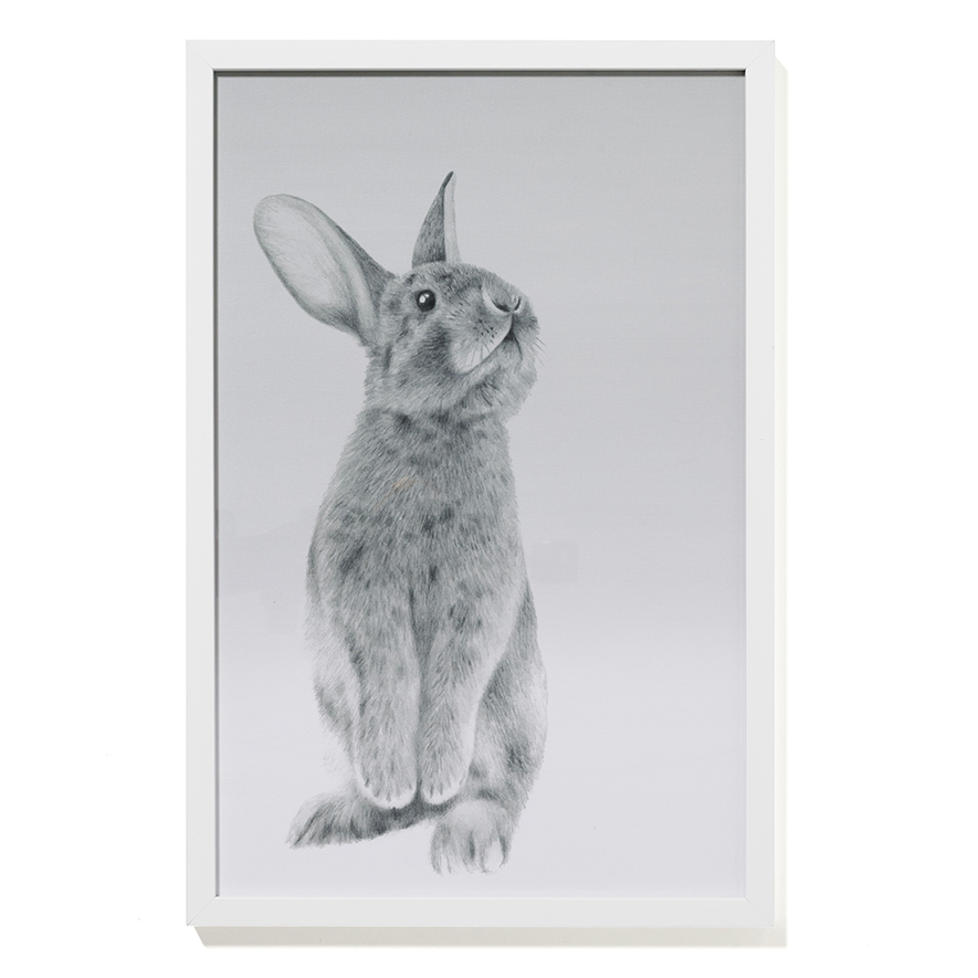 Adairs Baby Standing Bunny Nursery Wall Art Adairs