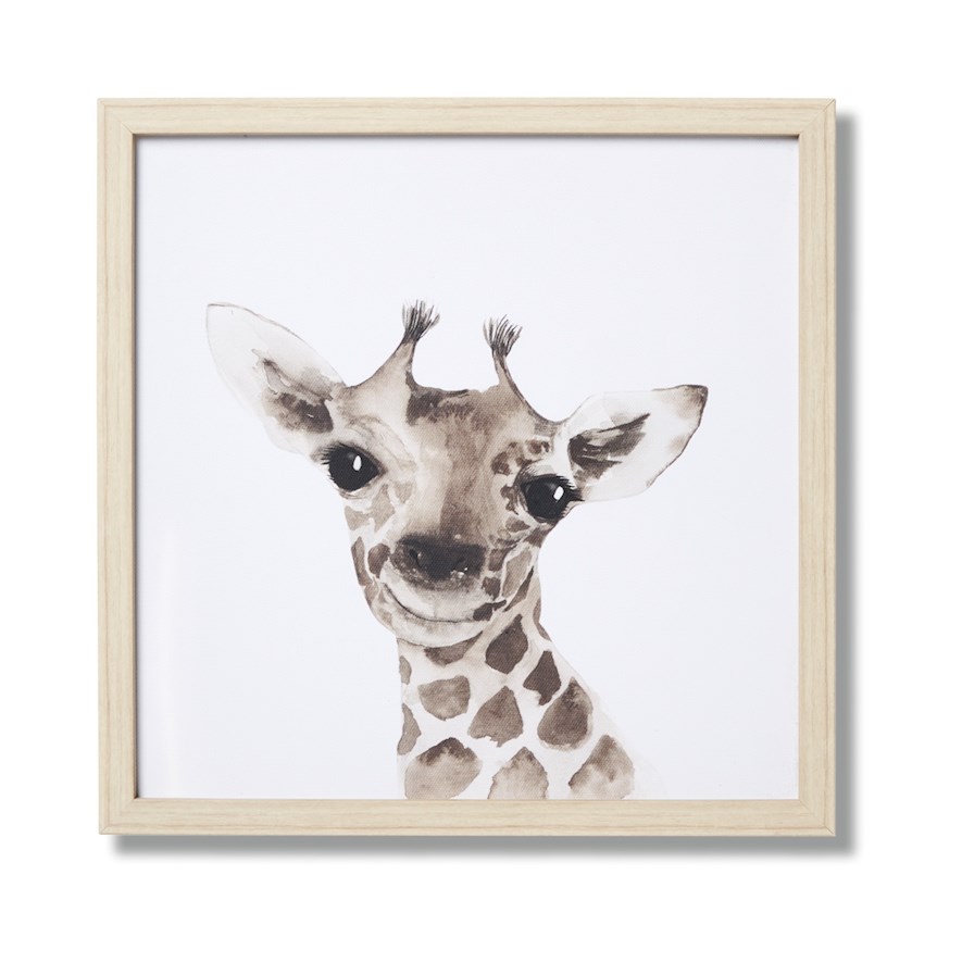 Adairs Baby Giraffe Nursery Wall Art Adairs