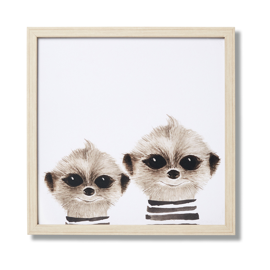 Adairs Baby Nursery Wall Art 2018 Meerkats Adairs