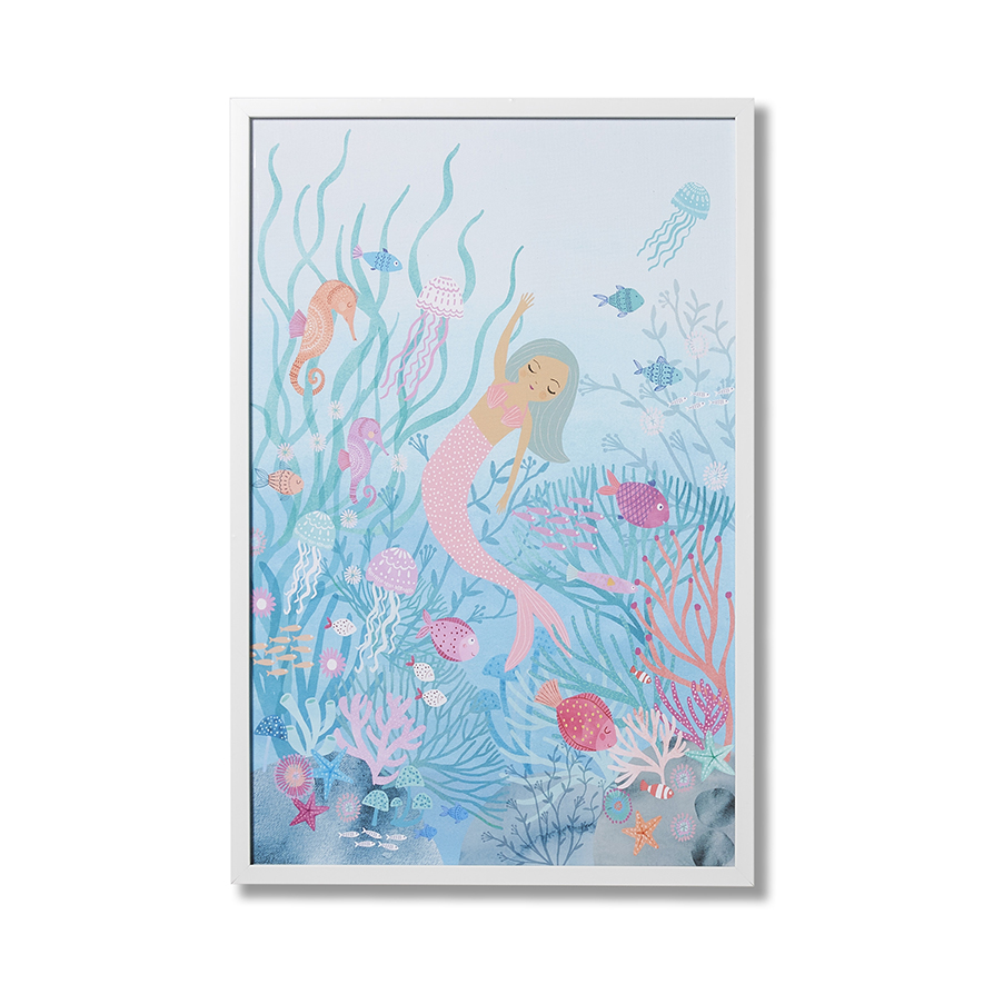 Adairs Kids Little Mermaid Wall Art Adairs