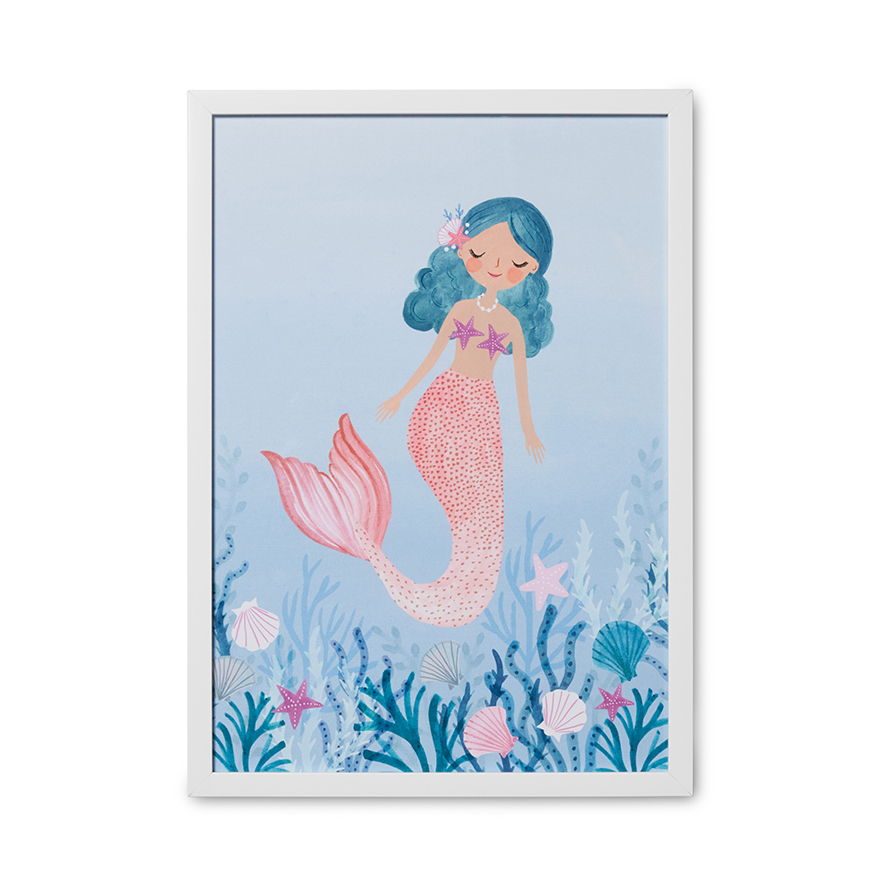 Adairs Kids - Kids Wall Art Mermaid Dream | Adairs for Free Printable Mermaid Wall Art