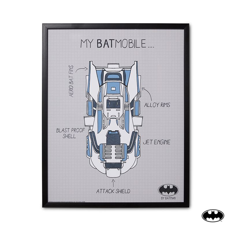 Batman Batmobile Wall Art