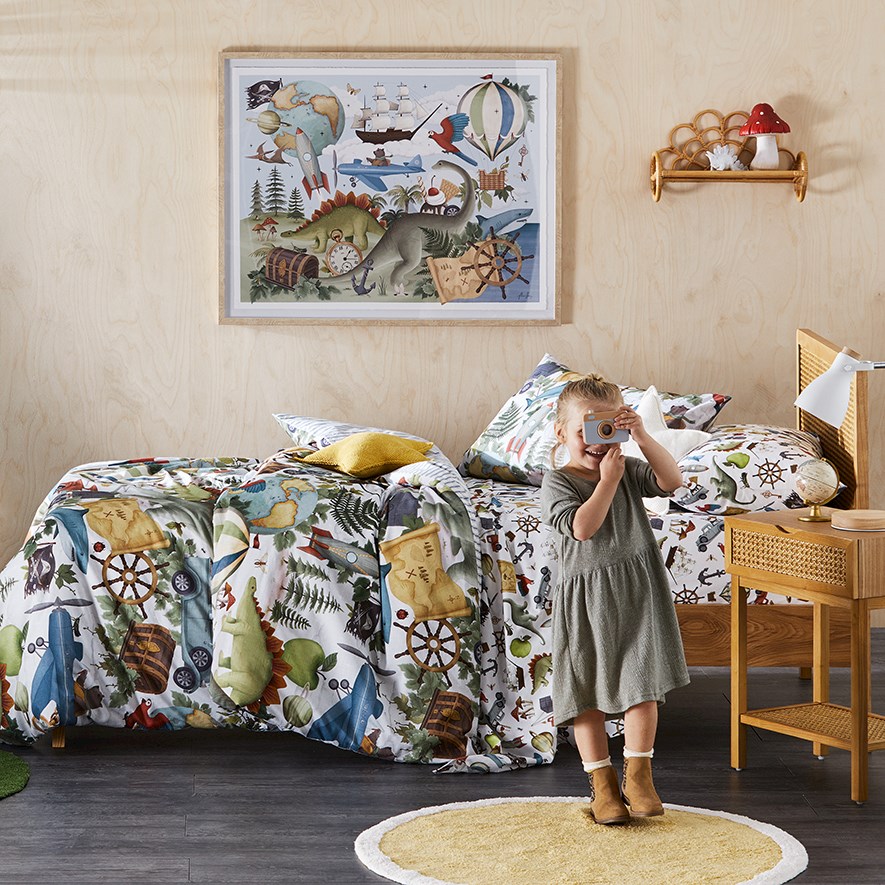 Adairs Kids Fleur Harris Adventureland Wall Art Home & Gifts Adairs