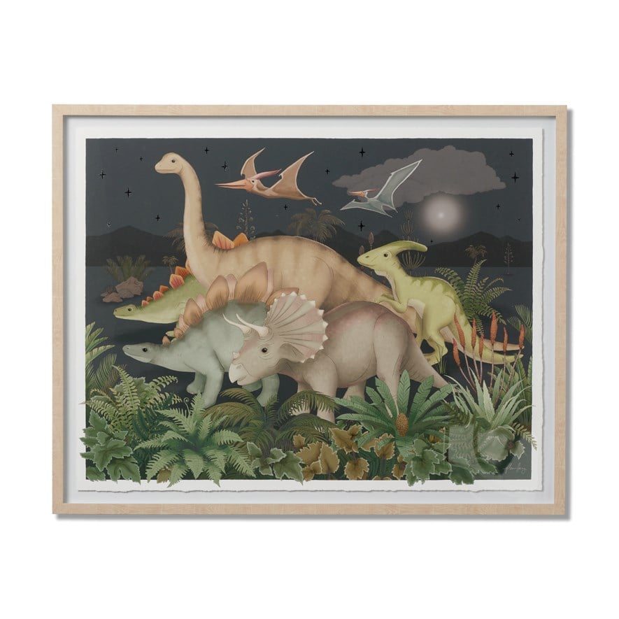Adairs Kids Fleur Harris Prehistorica Wall Art Adairs