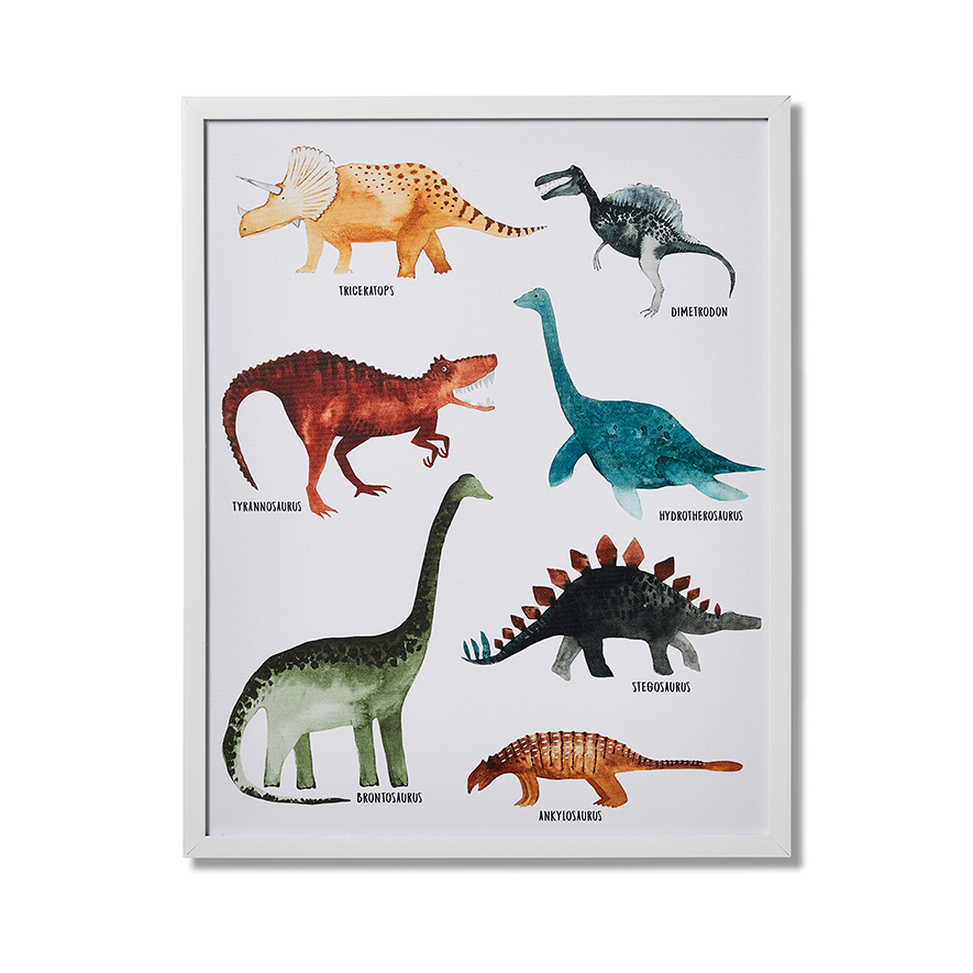 Adairs Kids Dinosaur Park Framed Wall Art Adairs