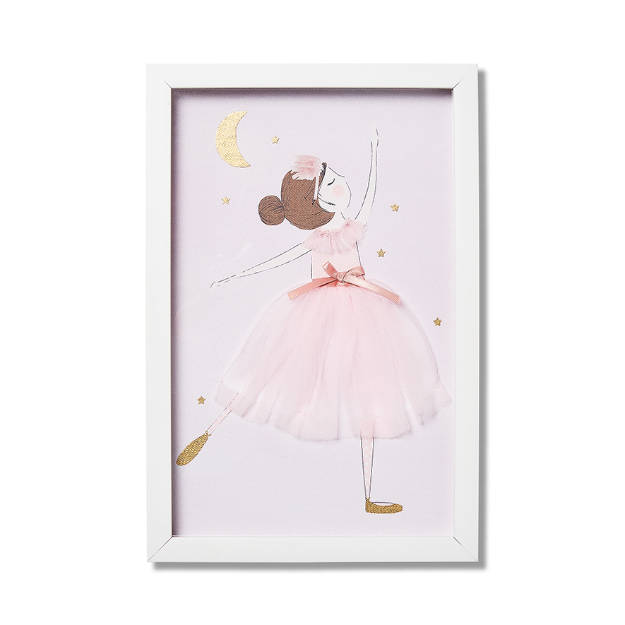 Adairs Kids Isabella Ballerina Framed Wall Art Adairs