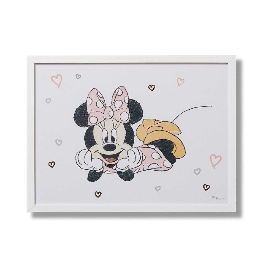 Adairs Kids Minnie Mouse Wall Art Adairs