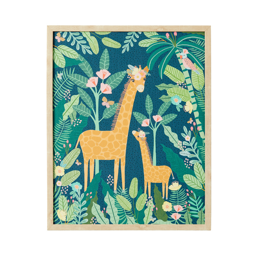 Adairs Kids Jungle Parade Wall Art Adairs