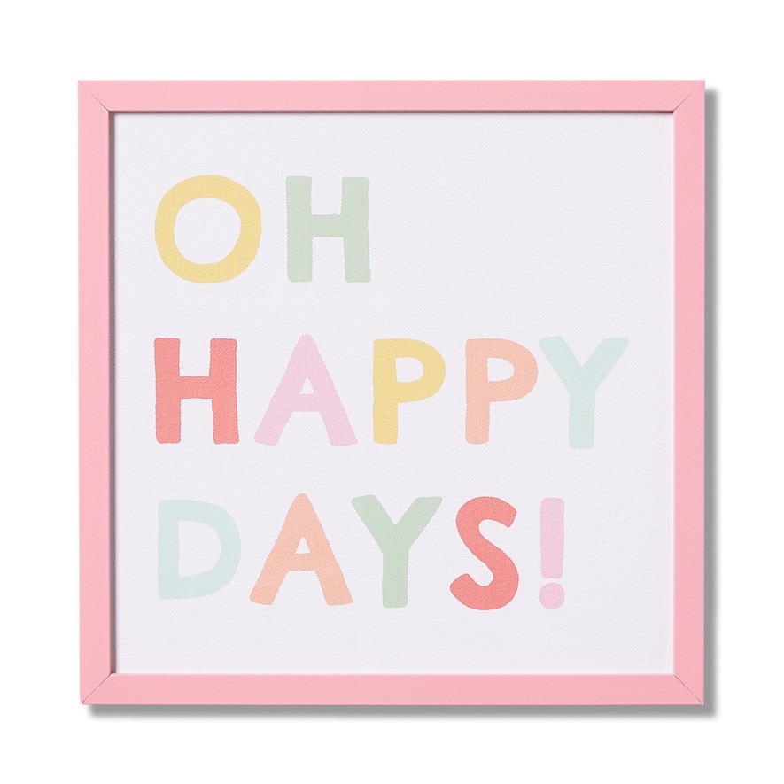 Adairs Kids Oh Happy Days Wall Art Adairs