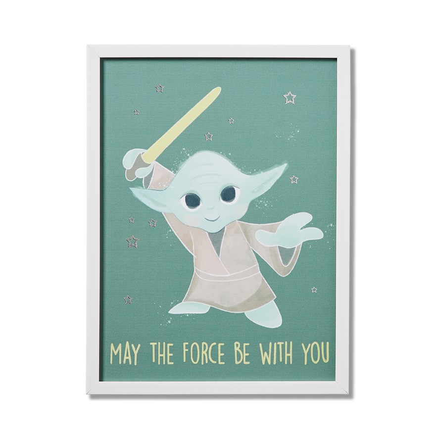Adairs Kids Star Wars Yoda Wall Art Adairs