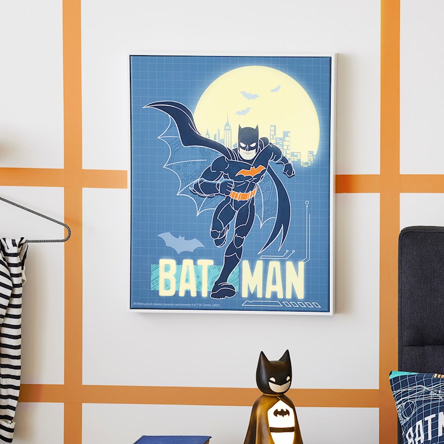 Adairs Kids BATMAN Bat Tech Wall Art Adairs