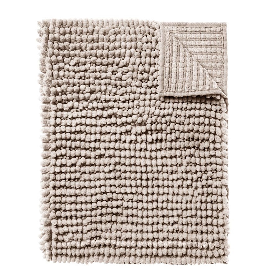 Microplush Stone Marle Bobble Bath Mat
