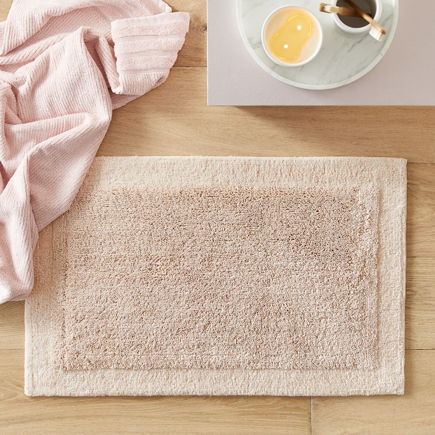 Microplush Stone Marle Bobble Bath Mat