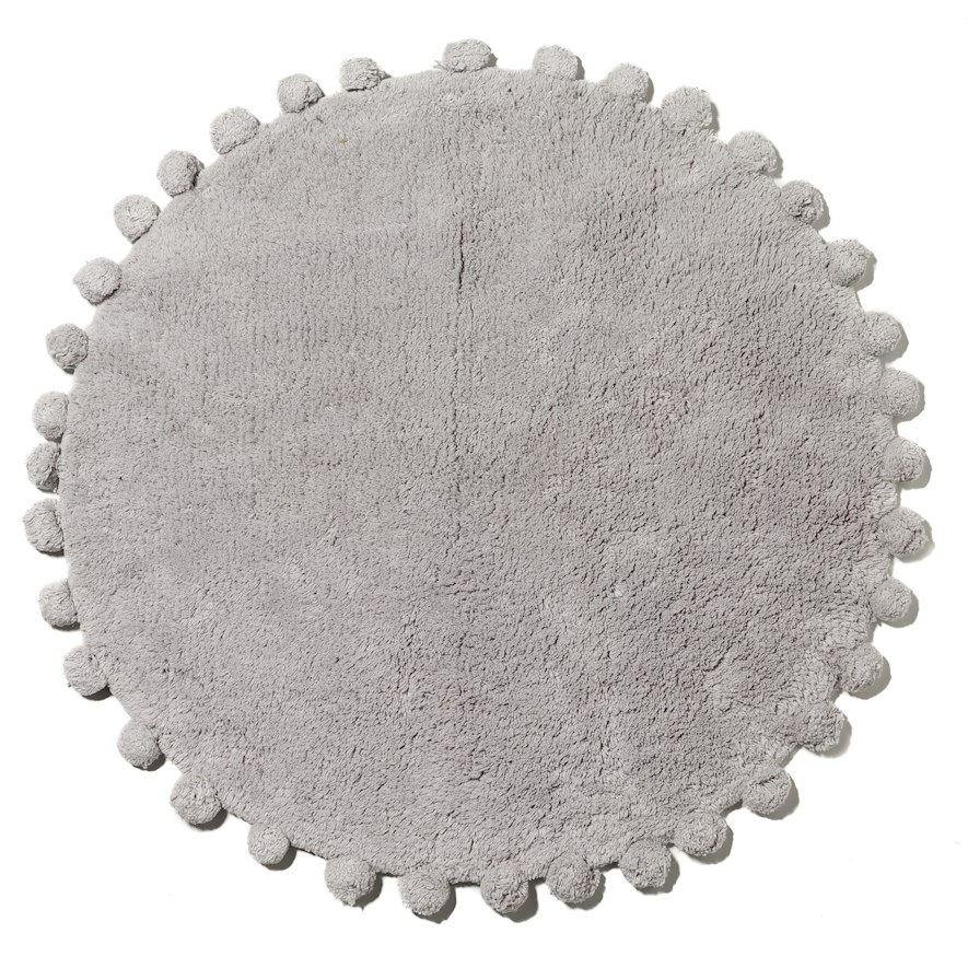 Livia Moonrock PomPom Circle Bath Mat Adairs