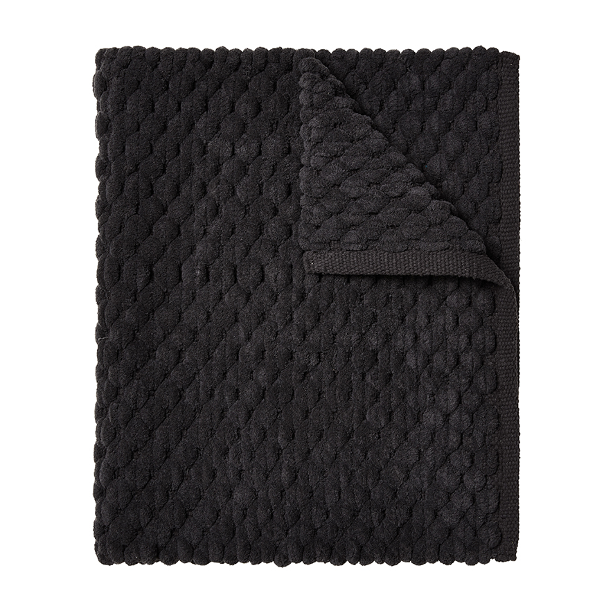 Yasmin Bath Mat Coal Adairs