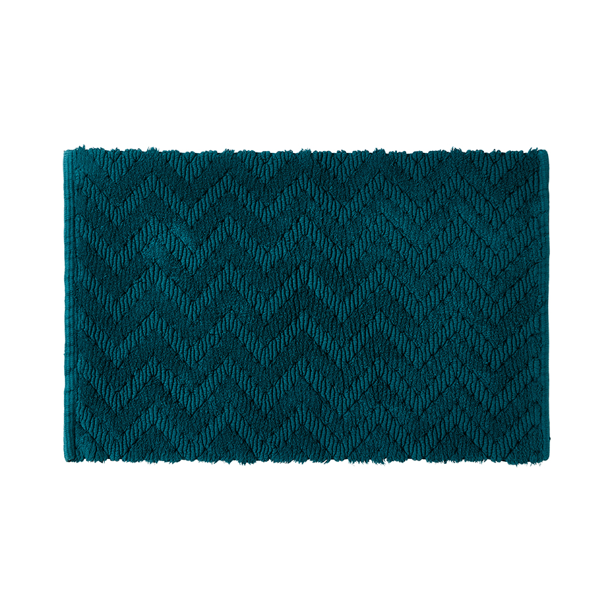 Home Republic - Lotus Bath Mat Bathmat Deep Green | Adairs