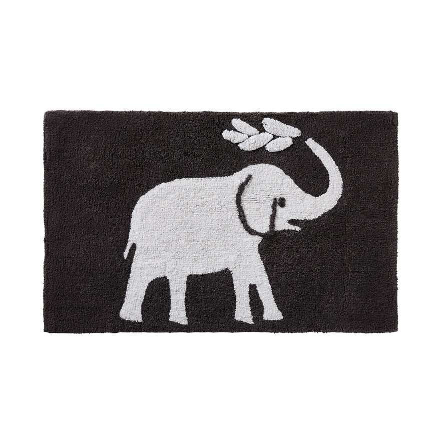 Elephant Coal Bath Mat Adairs