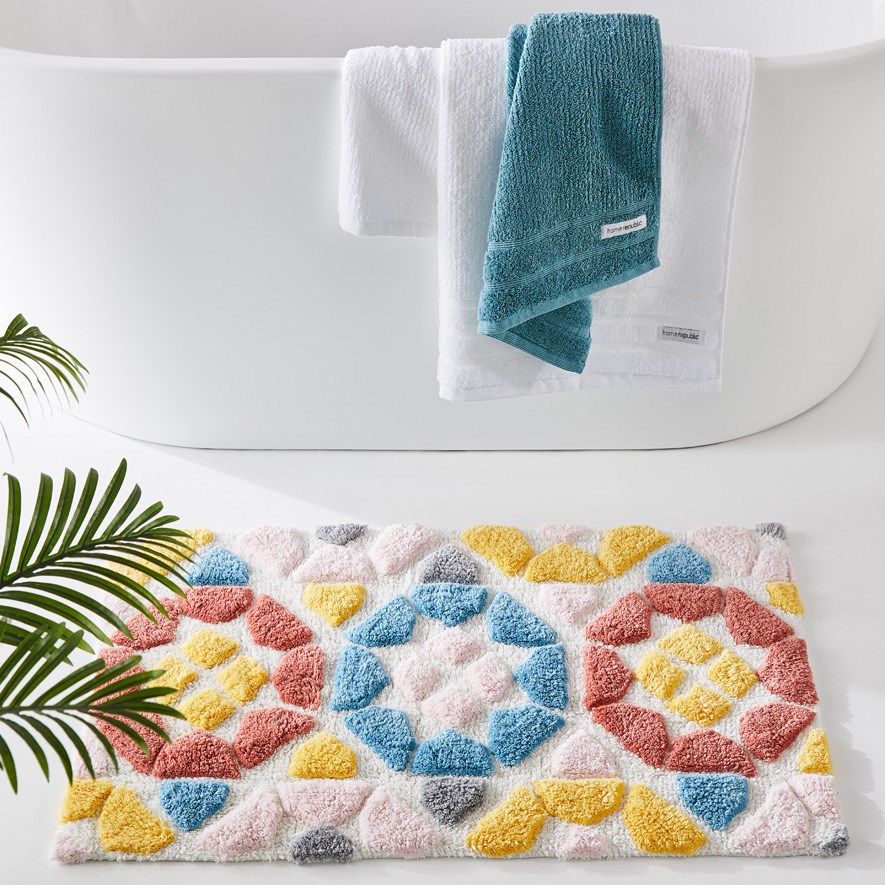Morocco Mustard & Paprika Bath Mat Adairs