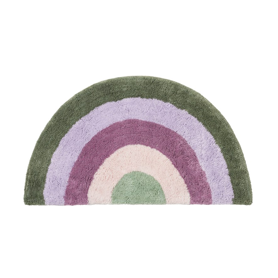 Home Republic Rainbow Lilac Semi Circle Bath Mat Adairs