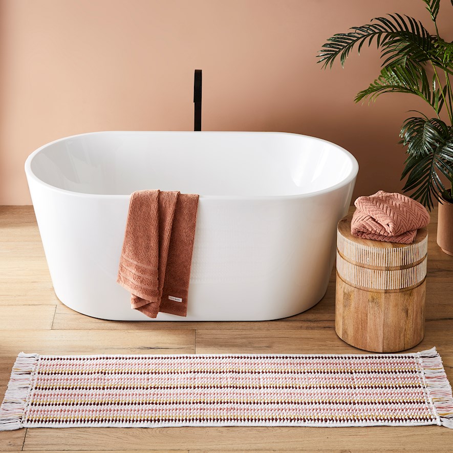 Home Republic Kadikoy Pink Bath Runner Adairs