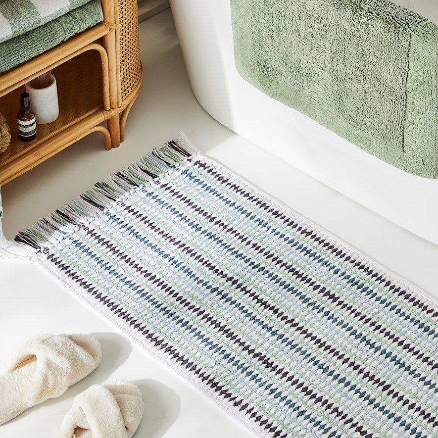 Home Republic Kadikoy Sage Bath Runner Adairs