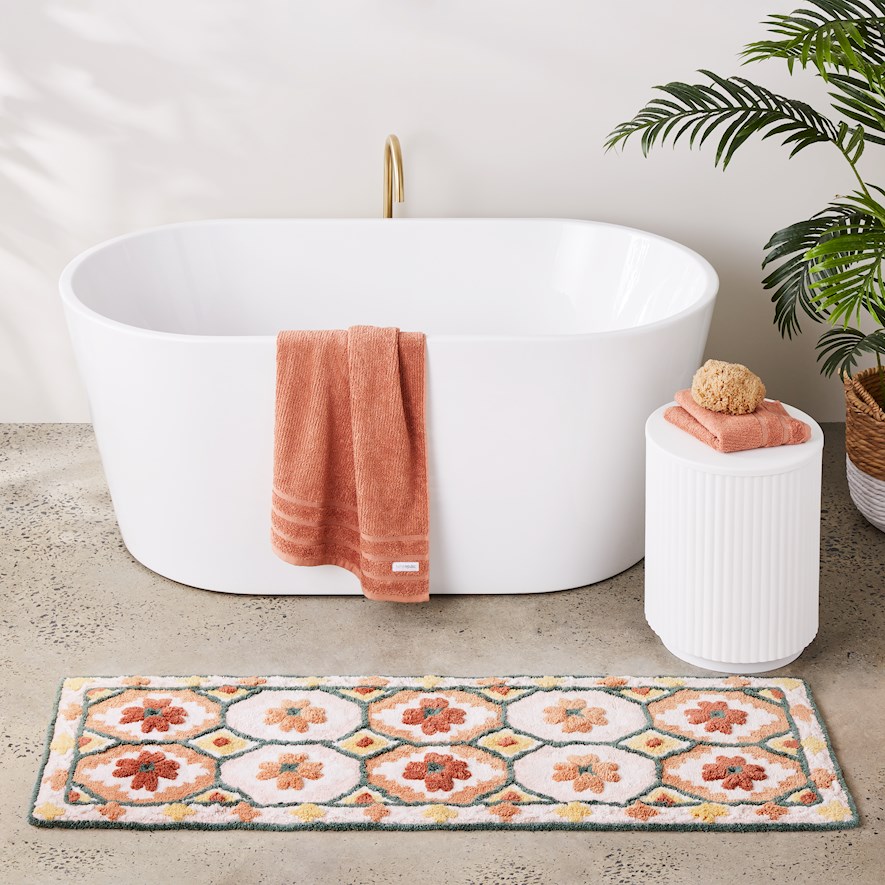 Home Republic Dahlia Pink Multi Bath Runner Adairs