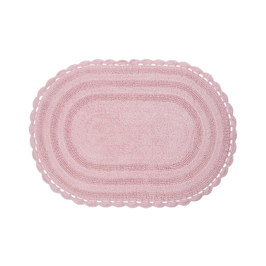 Fleur Bath Mat Dusty Pink Adairs