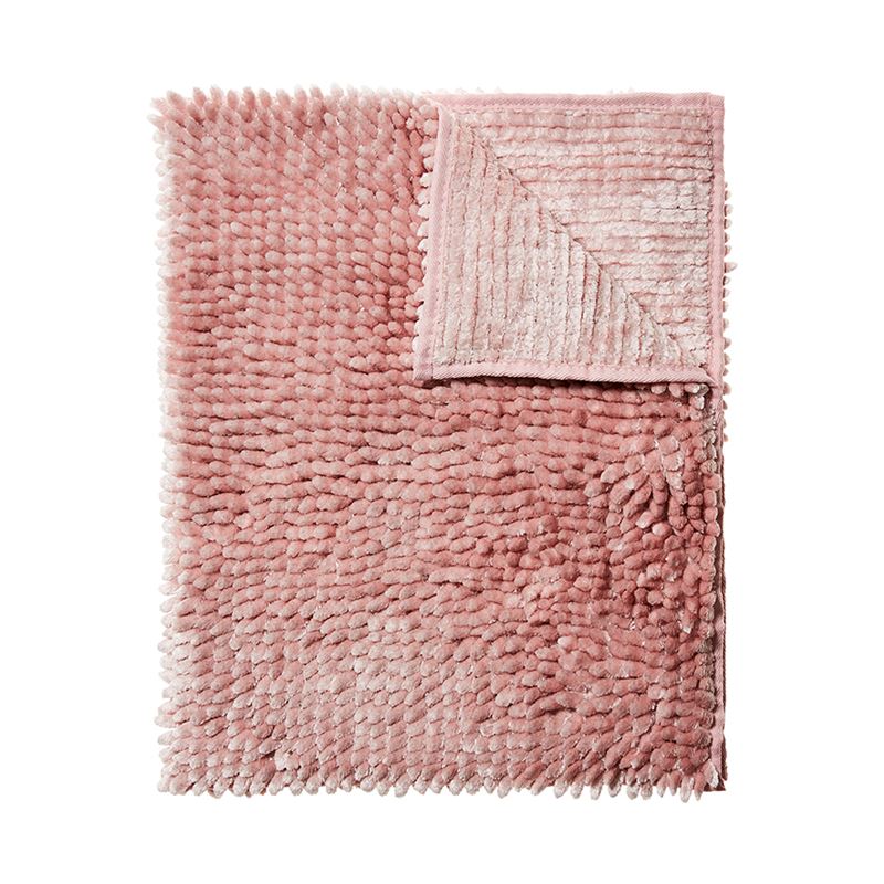 Microplush Luxe Bobble Bath Mat in Deep Rose