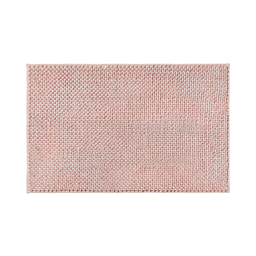 Mercer + Reid Microplush Bobble Pink Contour & Bath Mat Adairs