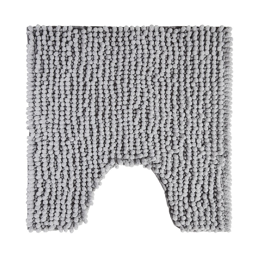 Microplush Grey Marle Bobble Contour Mat Adairs