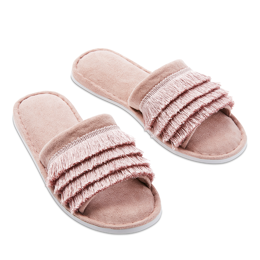 Dusty sales pink slippers