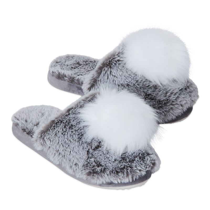 Cotton Tail Smokey Grey Novelty Slippers | Adairs