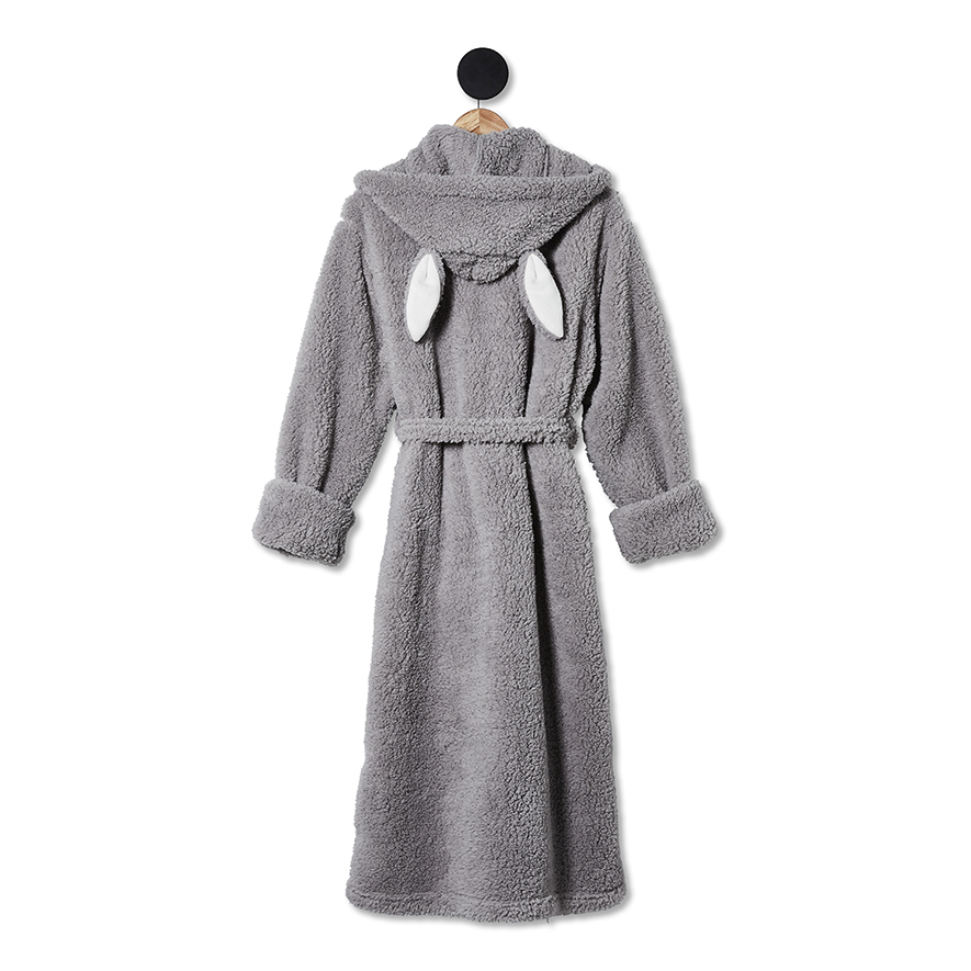 Mercer + Reid Bunny Bathrobe Grey Adairs