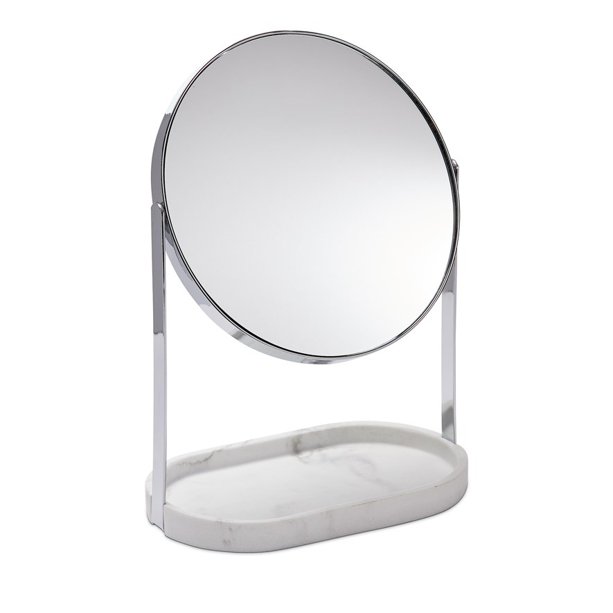 Milan White Vanity Mirror Adairs