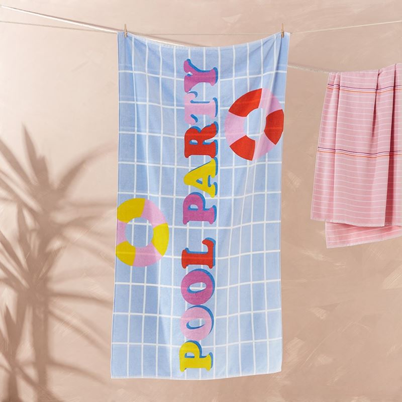 Velour Pool Party Beach Towel