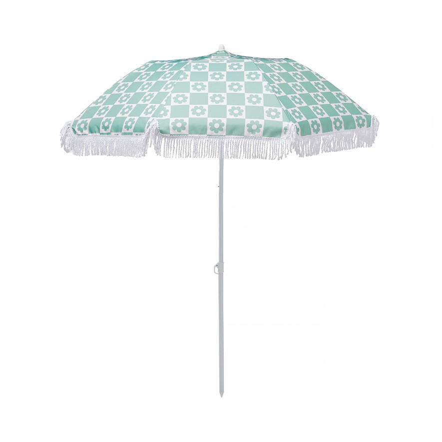 Daisy Check Beach Umbrella Adairs