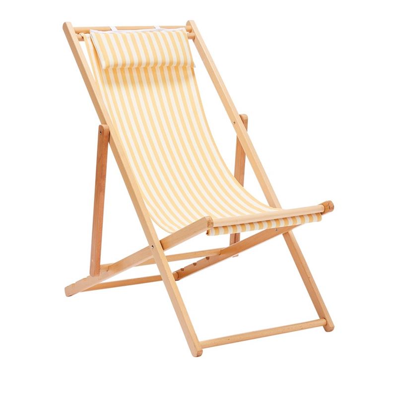 Timber Beach Sunshine Stripe Deck Chair