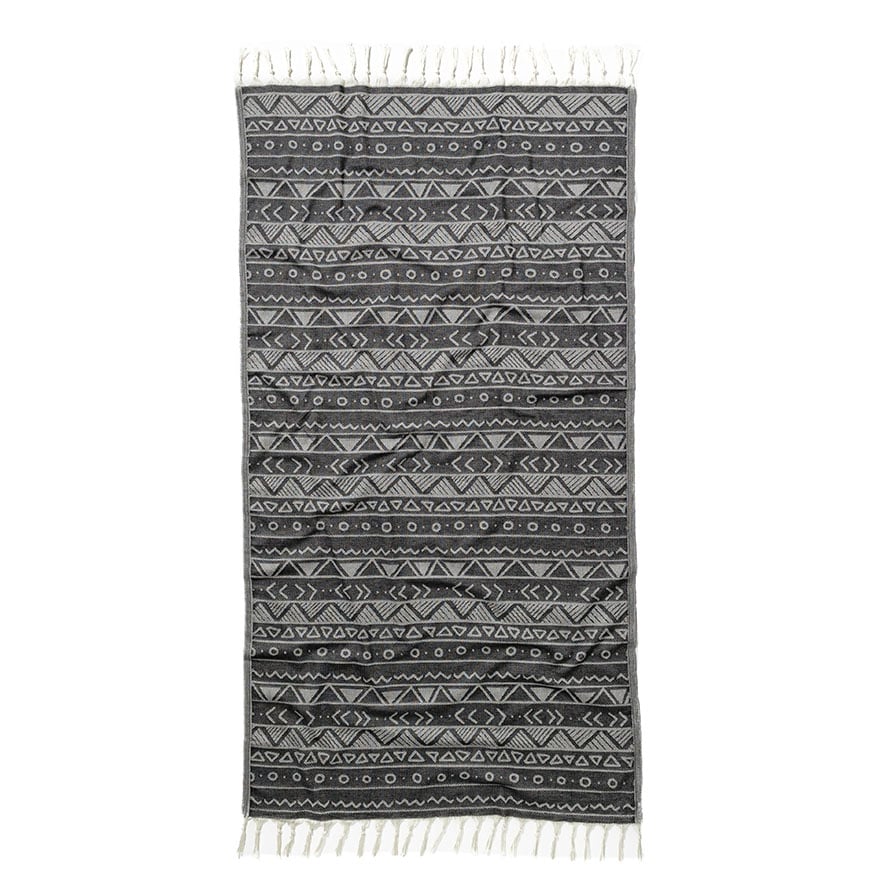 Aztec towels black and white clearance