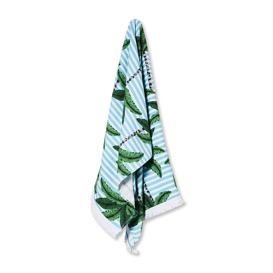 Quick Dry Printed Beach Towel Palm Springs Adairs