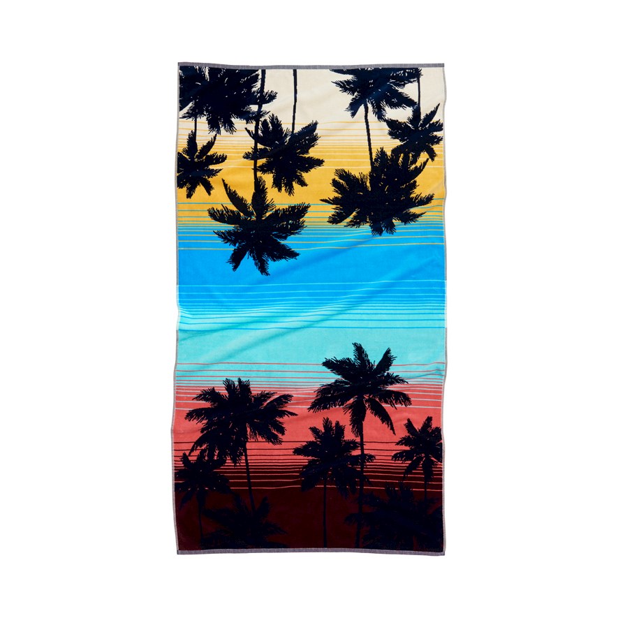 Palm Velour Fringe Towel main image 1