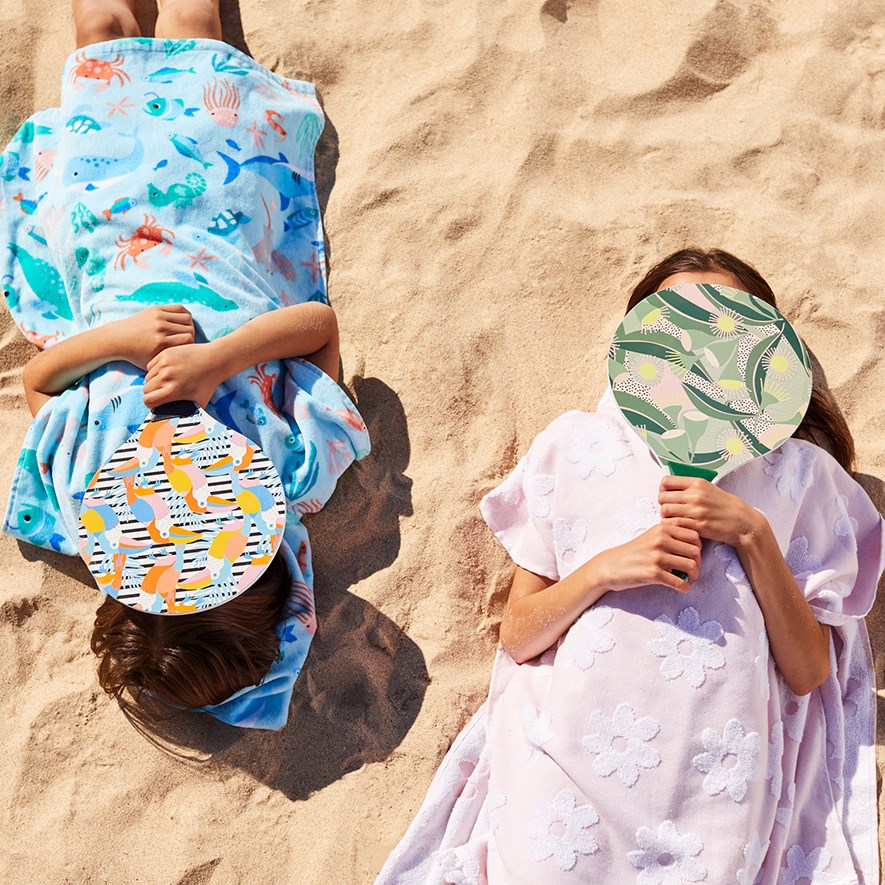 green sea seeker dip dye beach bats